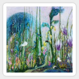 Secret Garden Acrylic Fairy Tale Painting Sticker